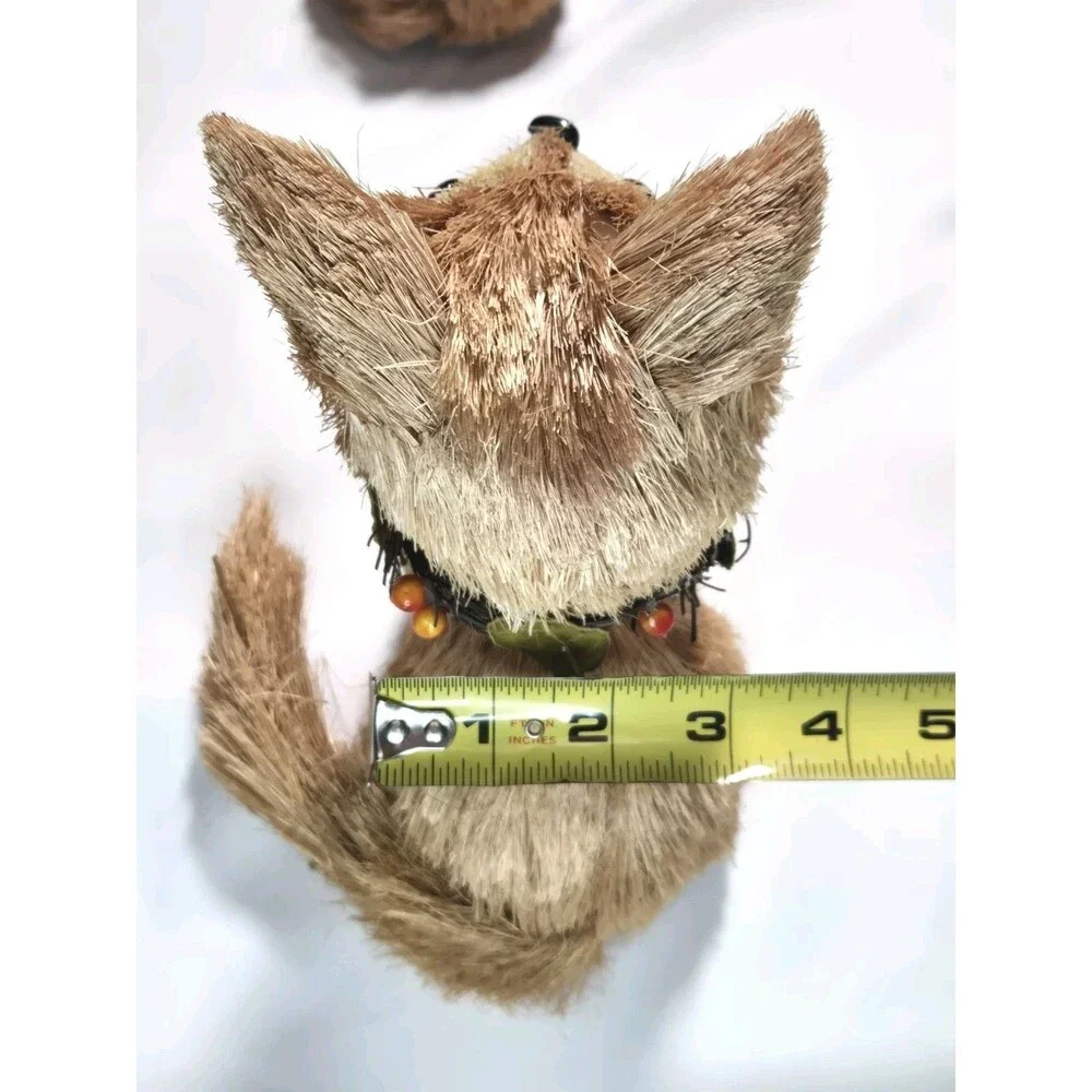 Rustic Brush Fox Farmhouse Figures Set of 2 Autumn Thanksgiving Tabletop Decor - Picture 11 of 13